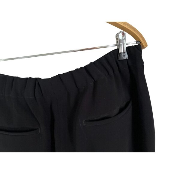 J. Crew Dress Pants Black 365 Easy Elastic Waist Matte Crepe Size 12 - Picture 7 of 12